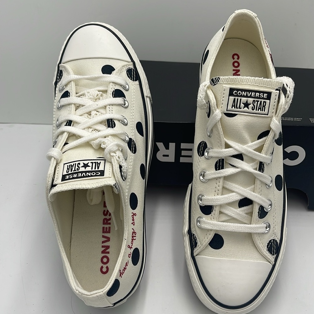 Converse WMNS Polka Dot Platform Sneakers A10689C CTAS LIFT OX
EGRET/BLACK/DAYS - Picture 12 of 16